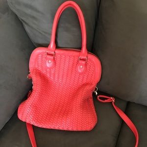 Deux Lux Coral and Purple purse